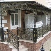 Кованая терраса фото в Апрелевке Кованая терраса фото в Апрелевке