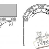 Кованые навесы и козырьки купить в Лыткарино